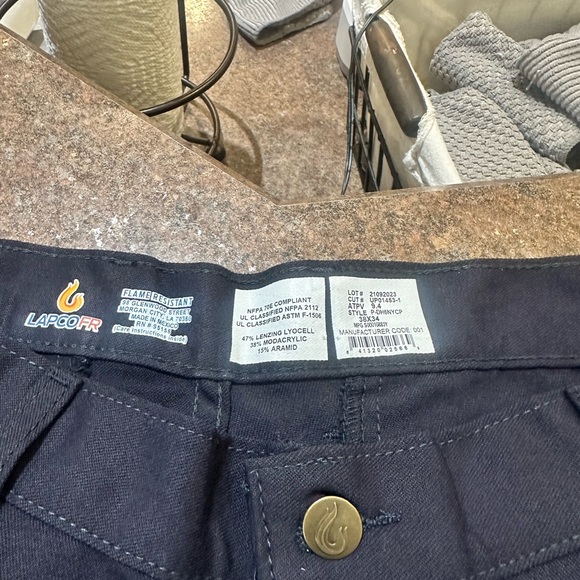 NWT LAPCO FR Pants Uniform Workwear Flame Resistant Blue Pants Men's 38x… - Picture 4 of 6